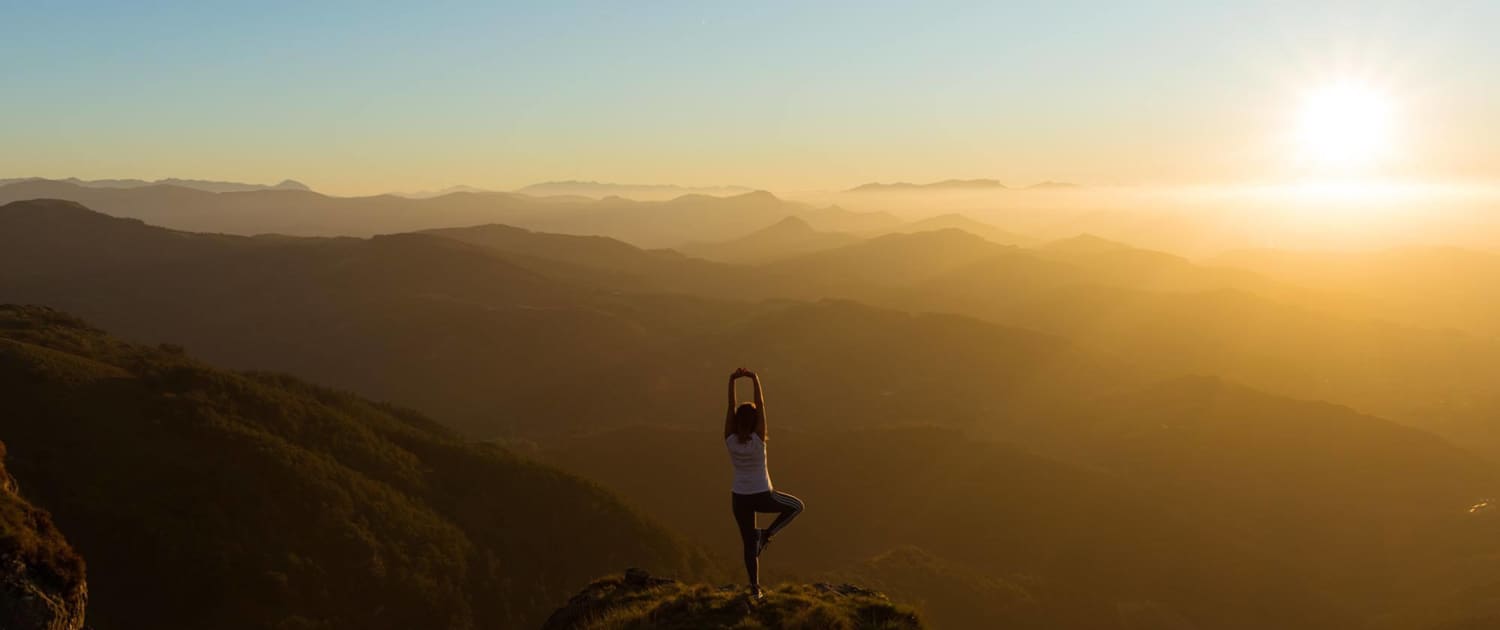 Yoga auf dem Berg