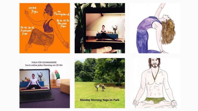 Nadine Arbeiter Yoga Instagram Schnappschuss